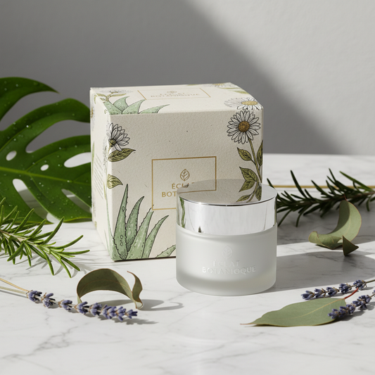 Shot produit - Pot blanc botanique