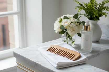 Peigne à Dents Larges en Bois – Démêlage Doux & Naturel