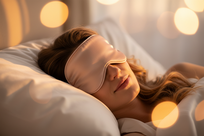 Masque de Sommeil en Soie – Nuit de Rêve