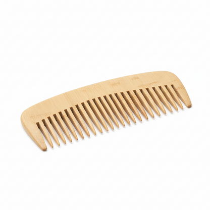 Peigne à Dents Larges en Bois – Démêlage Doux & Naturel